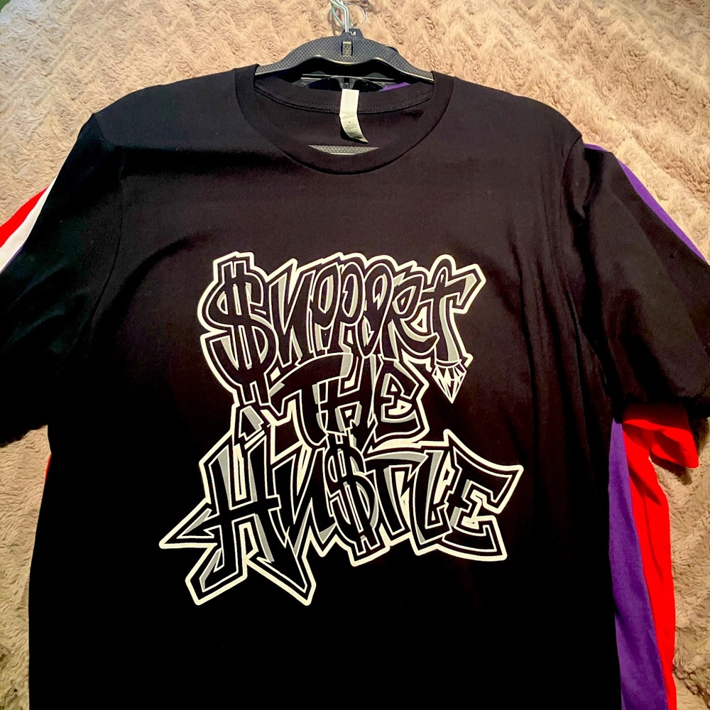 $UPPORT THE HU$TLE, BLE$$ED, and RI$E & GRIND t-shirts!!!!! Support my hustle!!